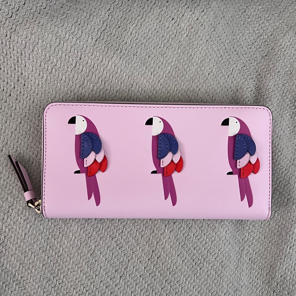 Like new Kate spade flock party large continental wallet